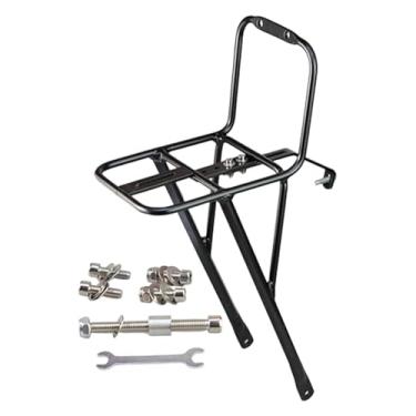 Imagem de menolana Bagageiro dianteiro para bicicleta, suporte para cesta, equipamento de ciclismo, em liga de alumínio, para bicicletas de estrada e uso