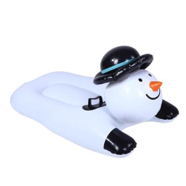 Imagem de RiToEasysports Tubo de Neve Inflável de Boneco de Neve, trenó de de Inverno Em PVC Espesso Com Alças para Diversão Ao Ar Livre, Brinquedo de trenó de Esqui Rápido para Crianças Em Família