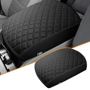 Imagem de GAWAF Capa de console central adequada para piloto 2009-2015, protetor de apoio de braço confortável acessórios personalizados para carro, capa de tampa de apoio de braço de couro PVC para piloto