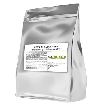 Imagem de WVegan Beta Alanina Pura Vegana em Pó, Suplemento Alimentar, Sabor Neutro, Refil 500g para Desempenho em Treinos