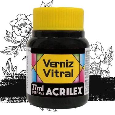 Imagem de Verniz Vitral 37ml Acrilex - 08140, PRETO - 520