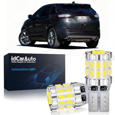 Imagem de idCarAuto 194 168 2825 W5W T10 lâmpadas LED pacote com 2 – 6000K branco, 3030 chips, luzes de substituição interior/exterior do carro (para Ford Escape (2008-2020))