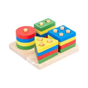 Imagem de Brinquedos De Madeira Montessori Para Crianças 9 Em 1 Instrumentos Mus