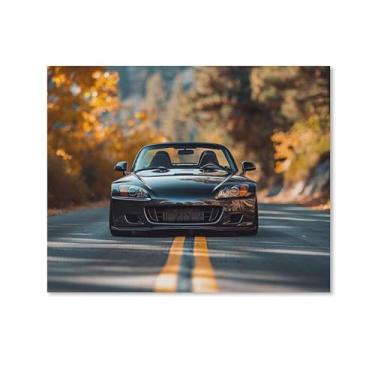 Imagem de HouLaiZhe Jdm S2000 Modificação Esportiva Outono Posters Tela Estética Decoração de Quarto Pintura de Parede Impressões Sala de Galeria Decoração de Parede para Quarto Sala de Estar Escritório 08 x 10