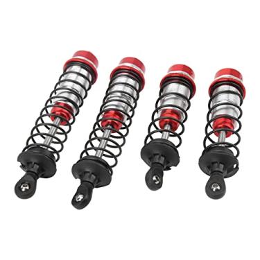 Imagem de aqxreight Amortecedor de Amortecedor Traseiro Dianteiro RC de Mola de Carro RC de Liga de Alumínio para Carros ARRMA 1/7 1/8 Vermelho é Plástico Resistente, Resistência Resistente Ao Choque (#3)