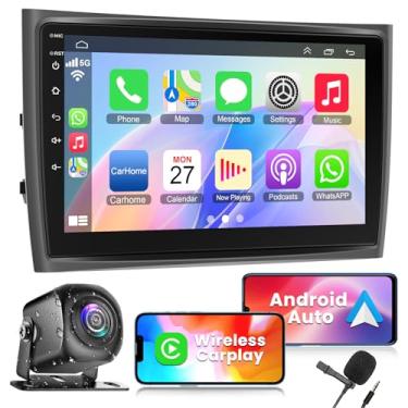 Imagem de Rádio veicular para Volvo XC90 2004-2013, Carplay Android sem fio, unidade de cabeça de toque de 23 cm