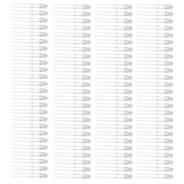 Imagem de WALFRONT Diodo Led de 100 Peças, Lâmpada Led de Alto Brilho de 3mm e 8 Cores Com Baixa Economia de Energia Térmica, para Placas de Circuito de Componentes Eletrônicos Diy (cabelo branco amarelo