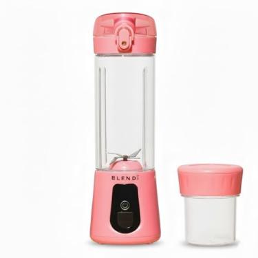 Imagem de BLENDi Liquidificador portátil Pro+ (500 ml, blush) – Motor atualizado de 120 W, recarregável por USB-C, liquidificador pessoal sem fio para smoothies e shakes – sem BPA, autolimpante, adequado para