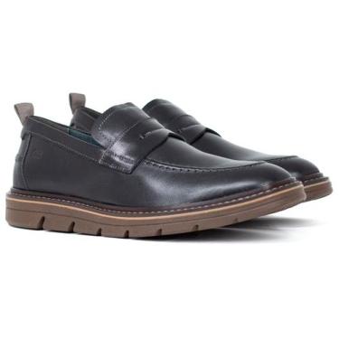 Imagem de Sapato Masculino Democrata Metropolitan Jeff Casual Couro Legítimo, Pr