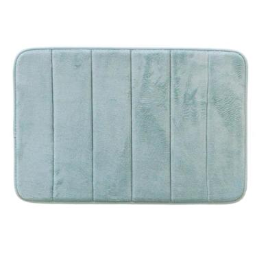Imagem de Tapete De Banheiro Super Soft Antiderrapante Macio Camesa 60x40 cm Supersoft(Verde)