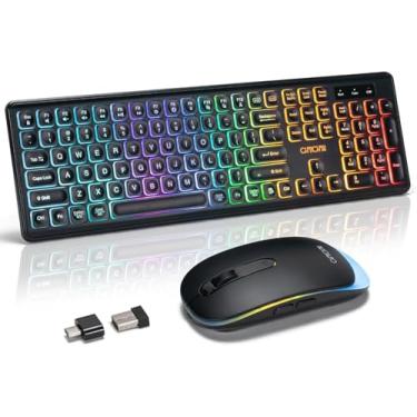 Imagem de Combo de teclado e mouse sem fio 5-W301