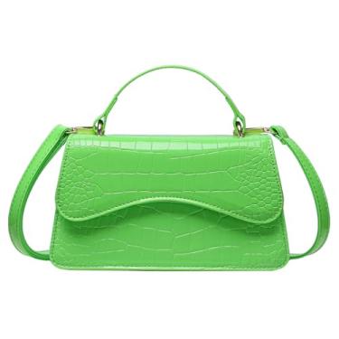 Imagem de MyDearie Mini bolsa feminina moderna pequena bolsa transversal bolsa casual para mulheres, nº 2 verde claro, Mini bolsa