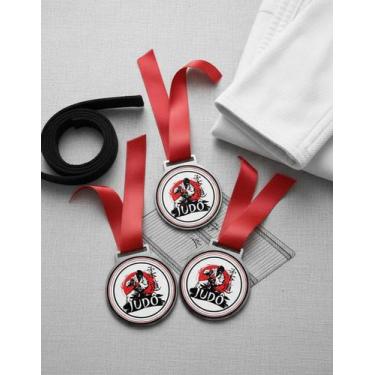 Imagem de Kit 5 Medalhas Para Competição De Judô para Premiação de Campeão 50mm 