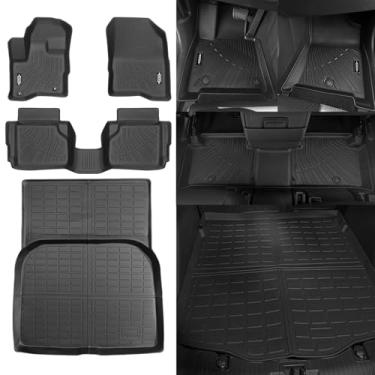 Imagem de NQOQN Tapetes para todos os climas para Lincoln MKS 2009-2016 Tapetes de chão e tapete de porta-malas para Lincoln MKS All Season Guard acessórios antiderrapantes inodoros forro de chão