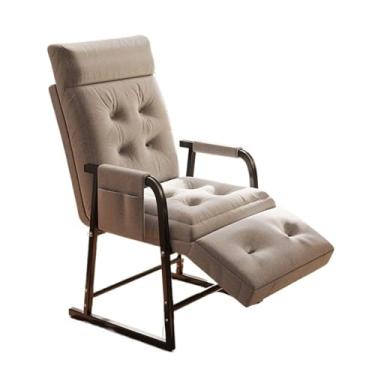 Imagem de VHDY85KA Cadeira reclinável dobrável para escritório em casa pode ficar plana e preguiçosa, sofá, pausa para almoço, com pernas, arrastar e encostar, cama de solteiro, varanda, descanso, sofá, cadeira