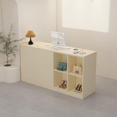 Imagem de Recepção, balcão de check-out, balcão de recepção, balcão de recepção de dinheiro, mesa de cheque, mesa de recepção moderna, balcão de recepção, mesa de recepção pequena, mesa de recepção de salão (C1