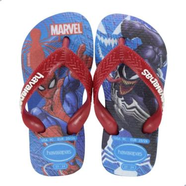 Imagem de Chinelo Infantil Havaianas Kids Top Marvel II Azul