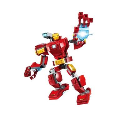 Imagem de Blocos De Montar Super-Heróis Vingadores Thor Homem De Ferro Thanos Fi