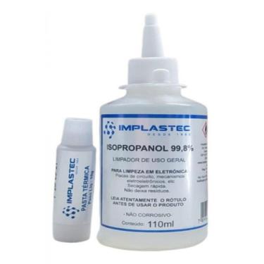 Imagem de Kit Álcool Isopropilico 110 Ml - Pasta Termica 10g