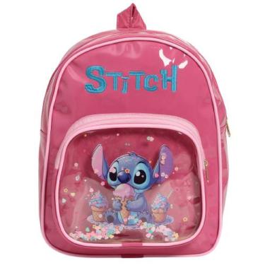 Imagem de Mochila Infantil Stitch Costas Menina Pre Escola Passeio - Plike