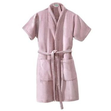Imagem de Roupão Adulto Tamanho M Fiore Liso Dohler, Rosa claro