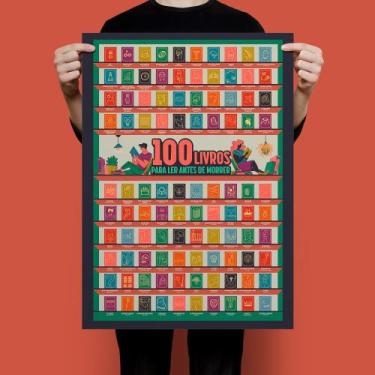 Imagem de Pôster Scratch-Off: 100 Clássicos Literários Para Ler Antes de Morrer 