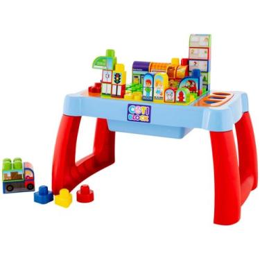 Imagem de Brinquedo Infantil Mesa Interativa Didática Cotiblock 2354 - Cotiplás