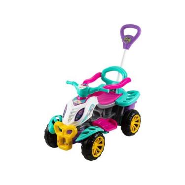 Imagem de Carrinho de Passeio e Pedal Bebe Maral Quadriciclo Menina