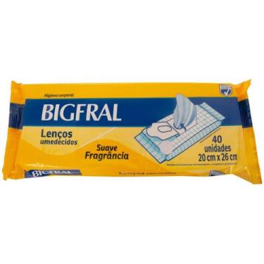 Imagem de Lenço Umedecido Bigfral Adulto 40 Unidades, 40 Unidades
