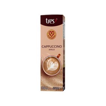 Imagem de Cápsula de Cappuccino Avelã TRES 3 Corações, 10 Cápsulas, Avelã