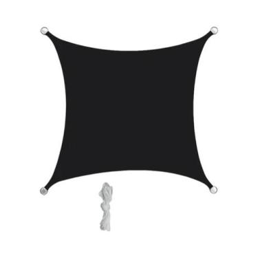 Imagem de Toldo De Sombra Impermeável Em Poliéster Cinza Bege Para Acampamento E