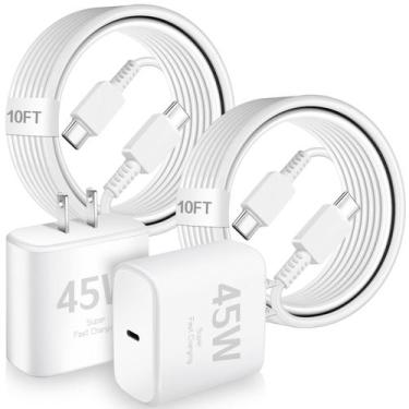 Imagem de Carregador USB-C WILLTOP 45W de Carregamento Rápido para Samsung Galax