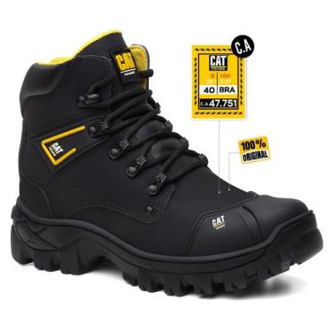 Imagem de Bota Masculino Coturno Biqueira Pvc Segurança Com C.a Envio Imediato -