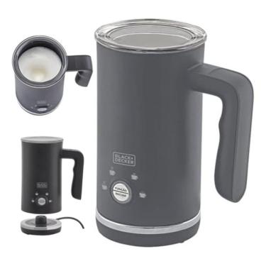 Imagem de Espumador de Leite Elétrico 600W 110V 300ML Inox com 4 Funções e Base Aquecedora Black...