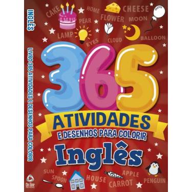 Imagem de Livro - Inglês Livro 365 Atividades e Desenhos para Colorir - On Line