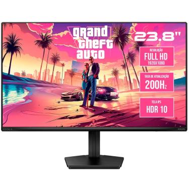 Imagem de Monitor Gamer Philips Evnia 23.8" Full HD IPS 200Hz 0,3ms com HDMI e Displayport 24M2N3200FQ