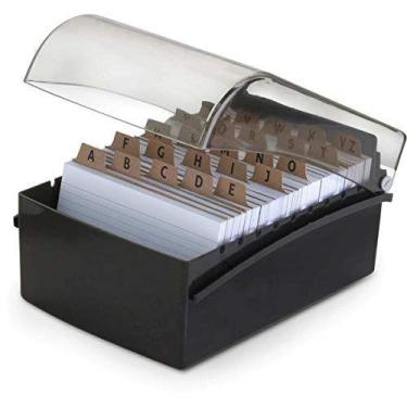 Imagem de Fichario De Mesa C/Base Plastica 6X9 Preto - MAXCRIL