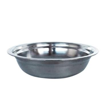 Imagem de Saladeira Aço Inox 23cm Bacia Tigela Multiuso Funda 23cm - GabiJovi