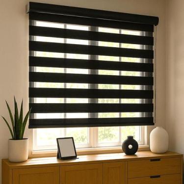 Imagem de Persiana Double Vision Sunny 120larg x 160alt com bandô - Top Flex - S