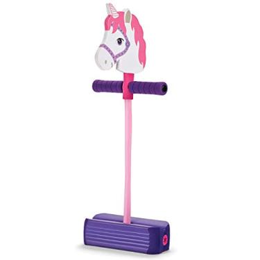 Imagem de Kidoozie Foam Unicorn Pogo Jumper – Fun and Safe Play – Encourages an Active Lifestyle – Makes Squeaky Sounds – For All Sizes, 250 Pound Capacity