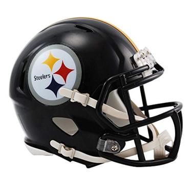 Imagem de Riddell Capacete de futebol americano NFL Pittsburgh Steelers Speed Mini