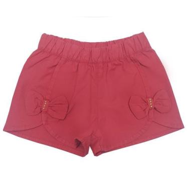 Imagem de Shorts Look Jeans Collor - Vermelho - P