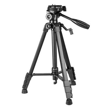 Imagem de mingzhe Tripé de câmera portátil dobrável suporte de fotografia liga de alumínio máx. Altura 1,5 m Máx. Carregar 5kg para câmera DSRL SRL com bolsa de transporte de cabeça esférica