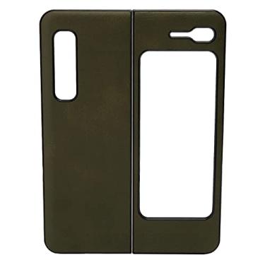 Imagem de Vbestlife Capas para smartphone Z Fold 1/W20, para Z Fold 1/W20, capa de couro à prova de choque (verde)