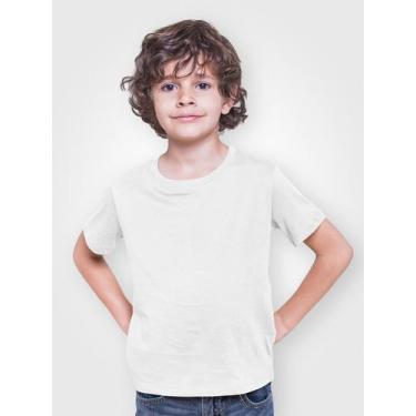 Imagem de Camiseta Infantil Menino Meia Manga Branco Cmc1 - Rs Variedades