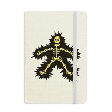 Imagem de Caderno de desenho de esqueleto da Electroskulling, capa dura de tecido, diário clássico