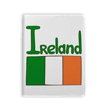Imagem de Diário de capa macia com estampa verde da bandeira nacional da Irlanda