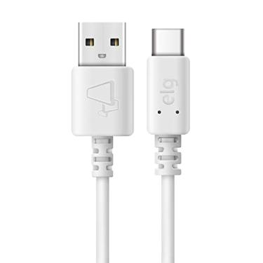 Imagem de Cabo USB para Tipo-C Reversível, Carga e Sincronização, Corrente 3A, Potência 20W, Comprimento 1 metro, Branco, TCUSB, ELG