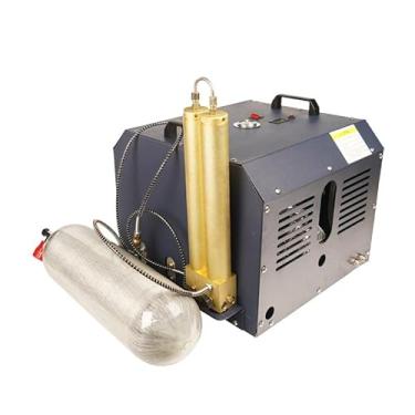 Imagem de TUXING Duplo Cilindro PCP Compressor de Ar 4500PSI,Compressor Elétrico de Alta Pressão,Built-in Água-óleo Separador&Auto-Shutoff,Paintball Airguns Pistol Scuba Tank Charging 220V(TXEDB052)