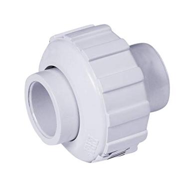 Imagem de Midline Valve Conexão de tubulação de conexão de união de PVC de 10 cm, plástico branco (597DV400)